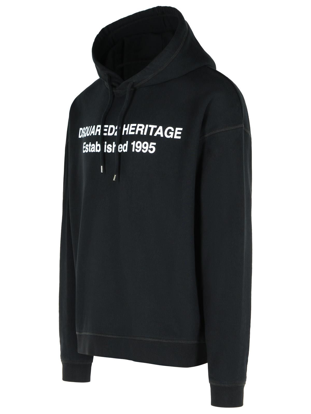 Dsquared2 DSQUARED2 Black Cotton Sweatshirt Size US L / EU 52-54 / 3 - 2 Thumbnail