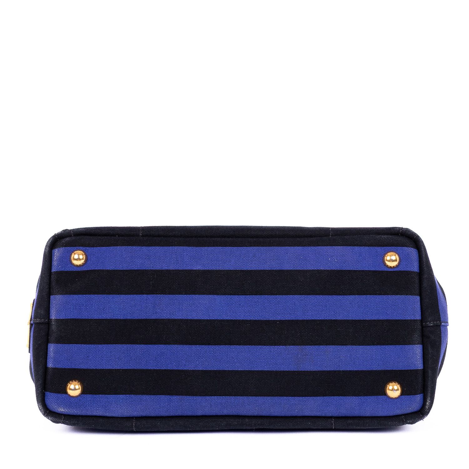 Prada Stripes Canapa Tote Small Size ONE SIZE - 6 Thumbnail