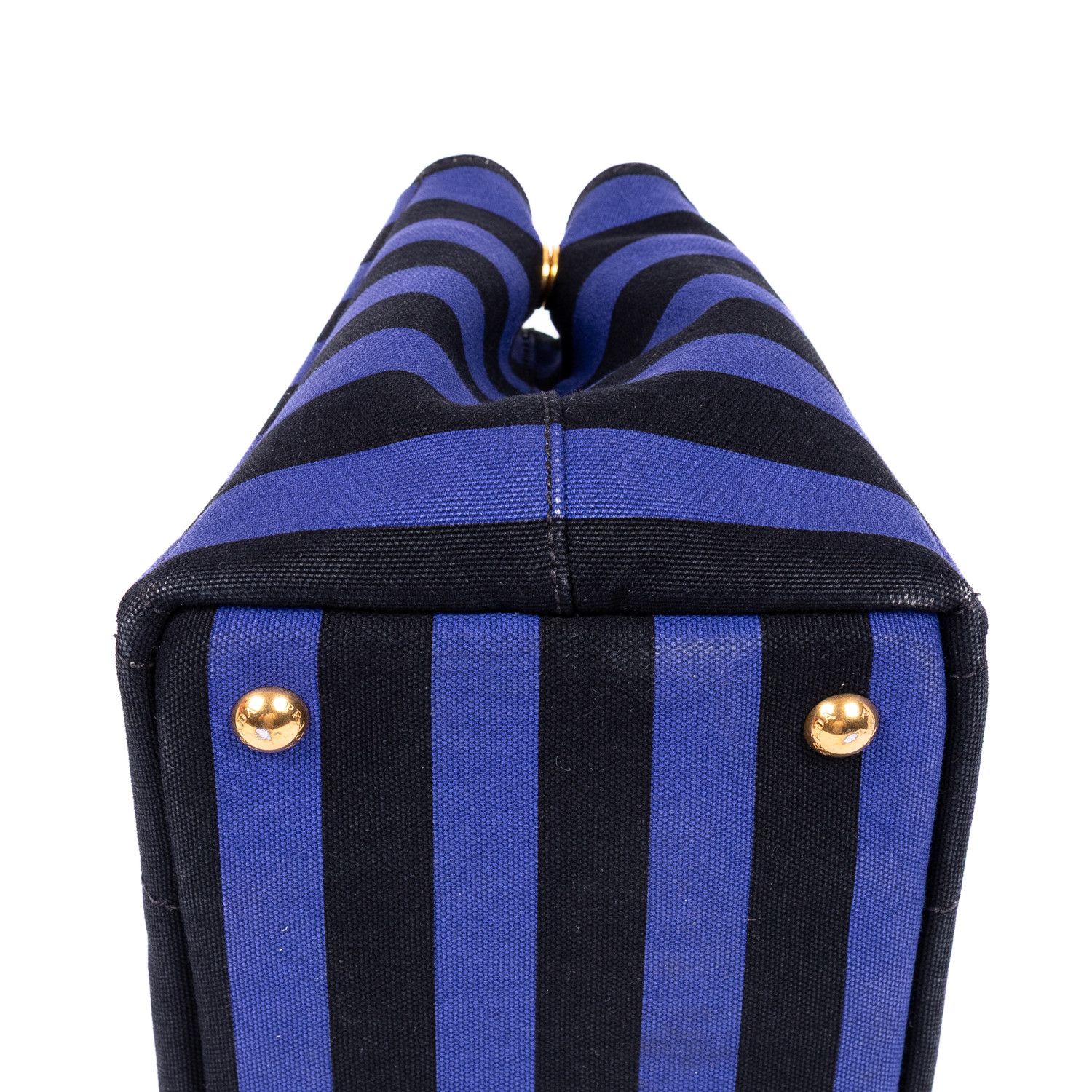 Prada Stripes Canapa Tote Small Size ONE SIZE - 7 Thumbnail