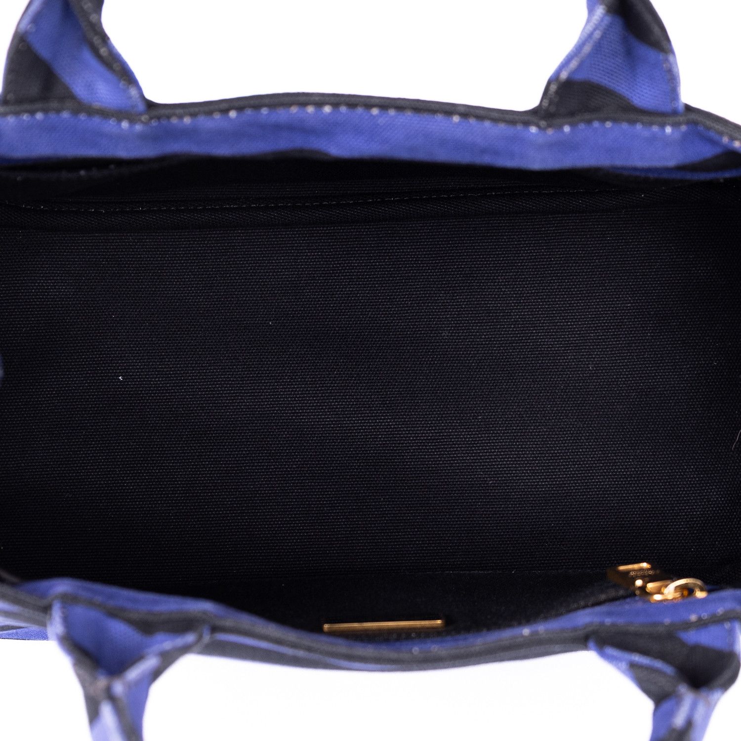 Prada Stripes Canapa Tote Small Size ONE SIZE - 9 Thumbnail