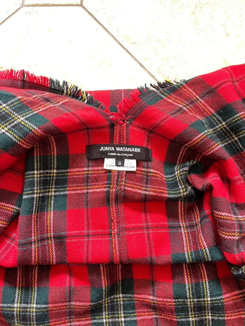 Junya Watanabe Junya Watanabe Red Plaid Sweater Top Size S / US 4 / IT 40 - 6 Thumbnail