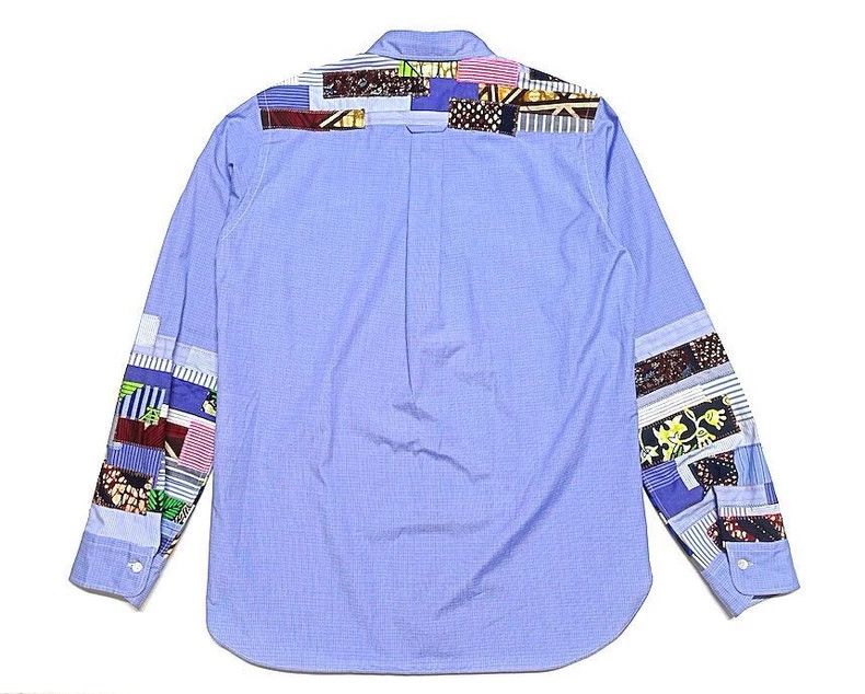 Junya Watanabe Junya Watanabe Patchwork Long Sleeve Shirt Size M / US 6-8 / IT 42-44 - 3 Thumbnail