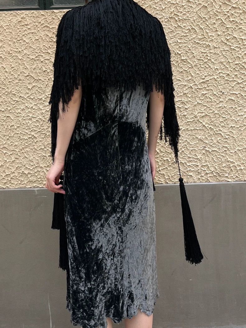 Junya Watanabe Junya Watanabe AD2002 Velvet Long Dress Size M / US 6-8 / IT 42-44 - 3 Thumbnail