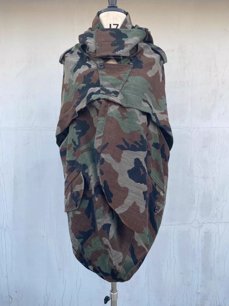 Junya Watanabe Camouflage Cloak Coat