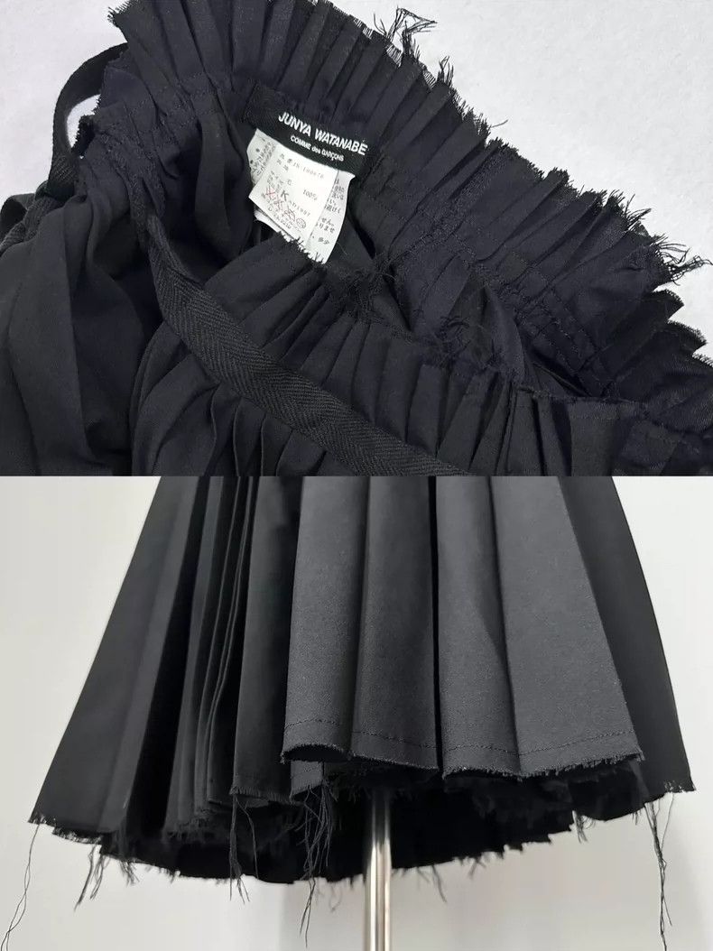 Junya Watanabe Junya Watanabe 1998 Wool Pleated Skirt Size 24" / US 00 / IT 34 - 6 Thumbnail