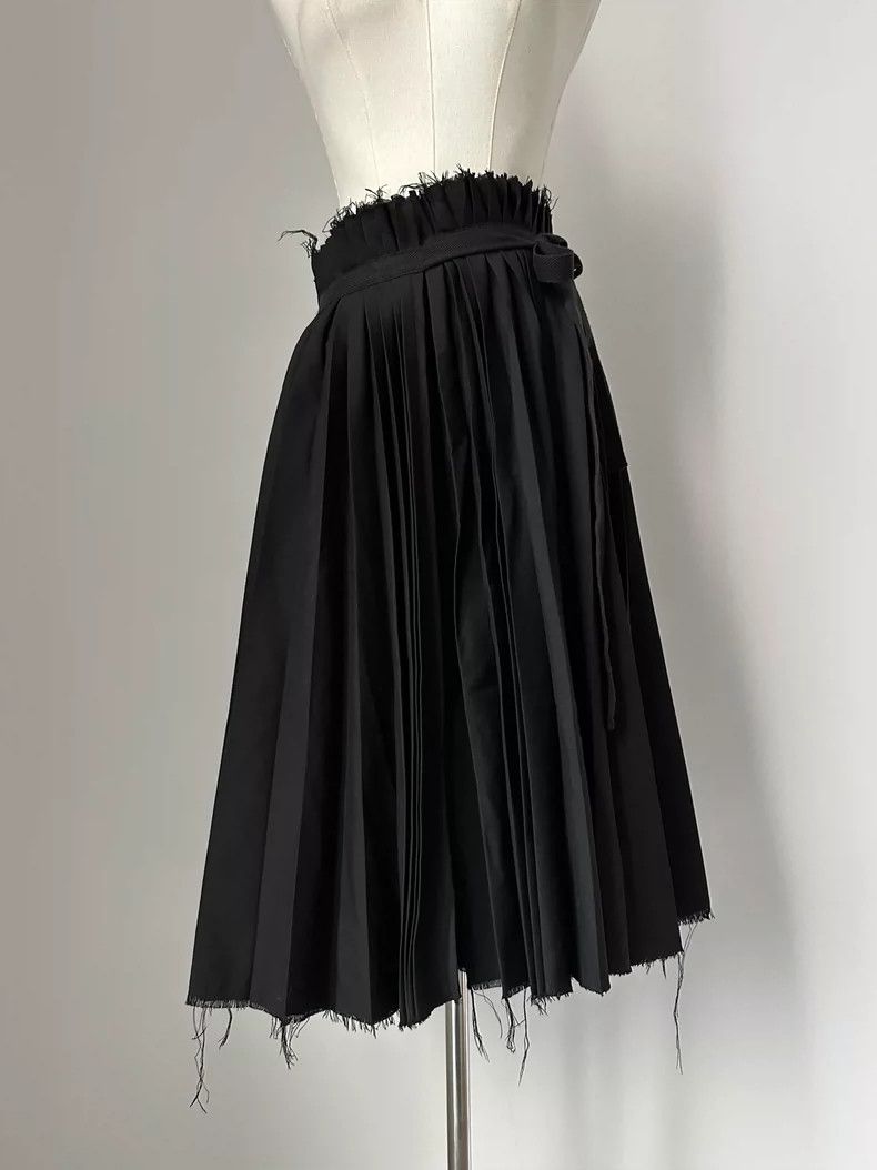 Junya Watanabe Junya Watanabe 1998 Wool Pleated Skirt Size 24" / US 00 / IT 34 - 7 Thumbnail