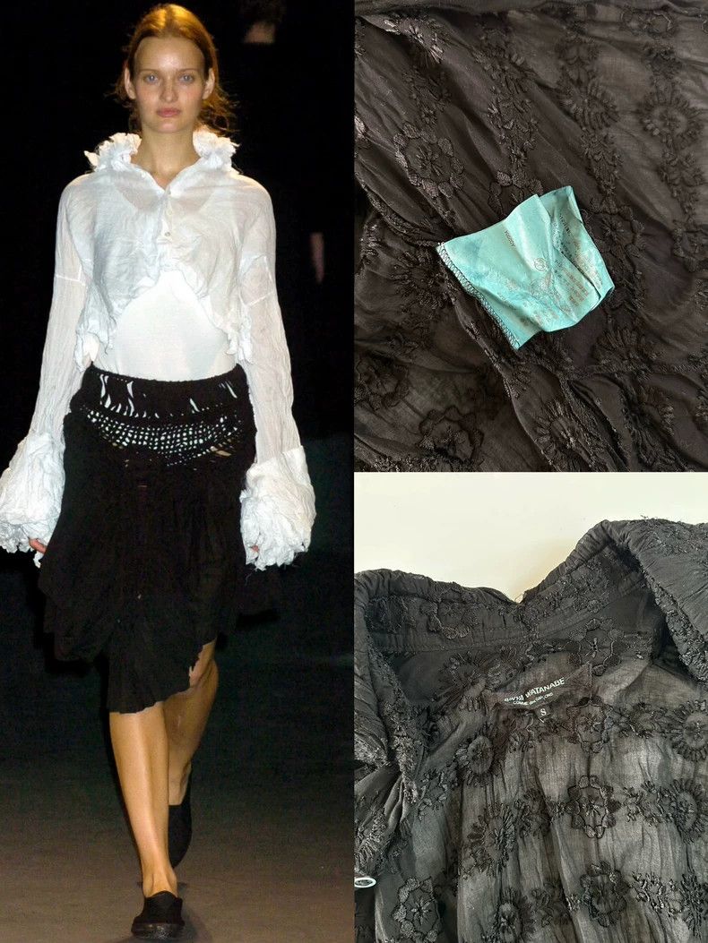 Junya Watanabe Junya Watanabe 2004 Runway Embroidered Shirt Size S / US 4 / IT 40 - 9 Thumbnail