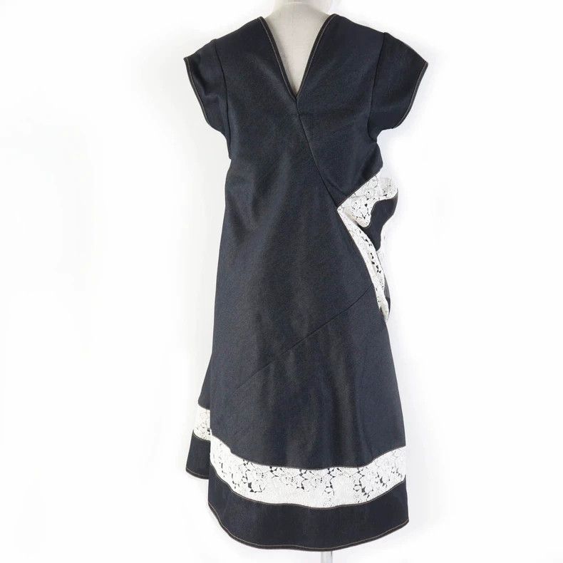 Junya Watanabe Junya Watanabe Blue Vintage Lace Dress Size XS / US 0-2 / IT 36-38 - 3 Thumbnail