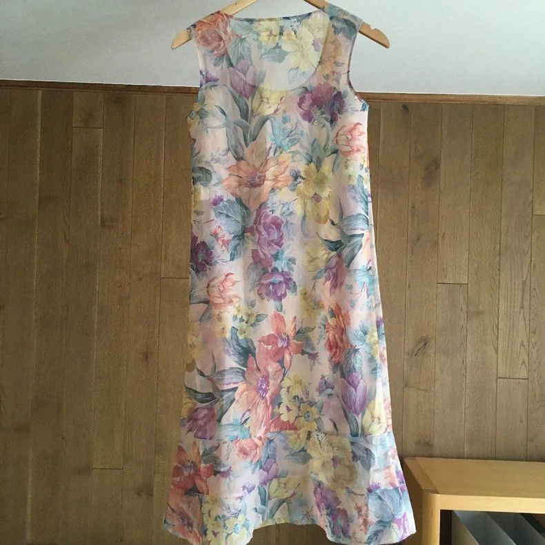 Junya Watanabe Junya Watanabe Floral Sleeveless Dress Size M / US 6-8 / IT 42-44 - 3 Thumbnail