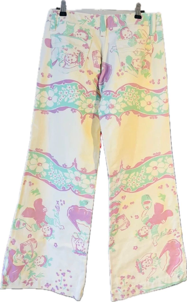 Junya Watanabe Junya Watanabe 2002 SS Floral Flare Pants Size 26" / US 2 / IT 38 - 2 Thumbnail
