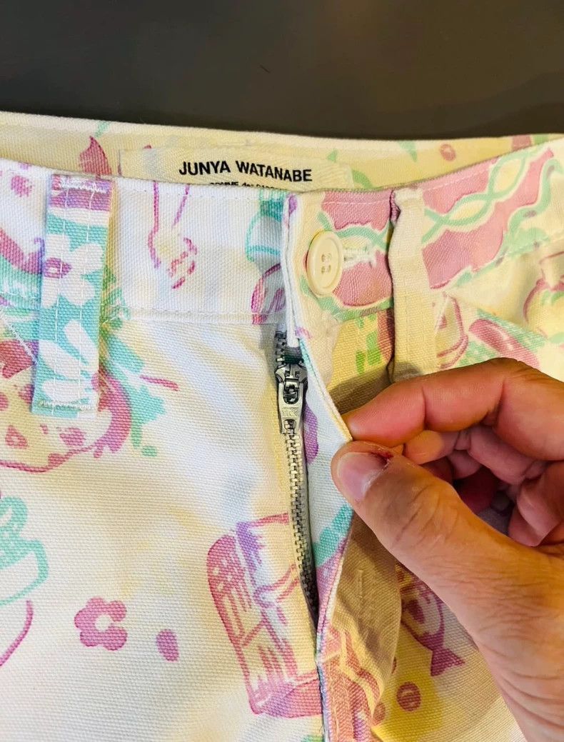 Junya Watanabe Junya Watanabe 2002 SS Floral Flare Pants Size 26" / US 2 / IT 38 - 3 Thumbnail