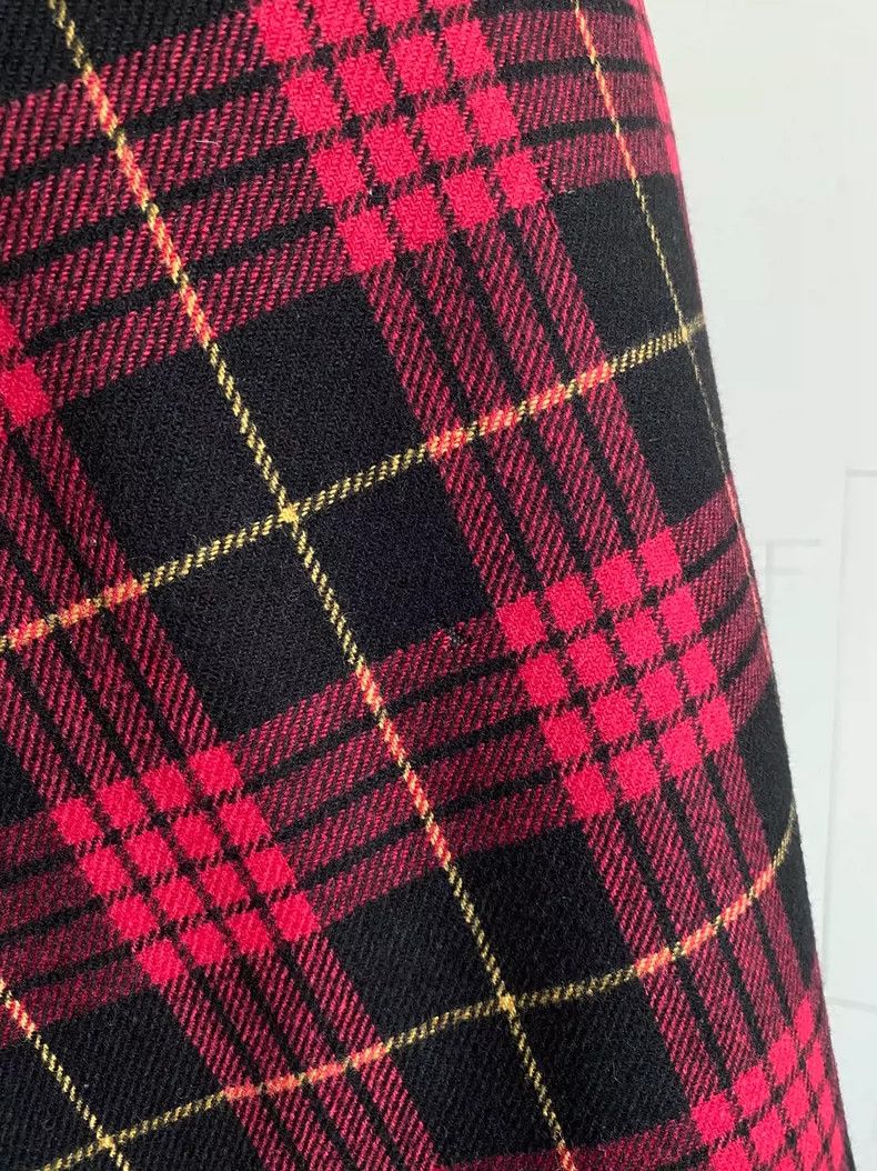Junya Watanabe Punk Plaid Wool Buckle Strap Dress Size S / US 4 / IT 40 - 8 Thumbnail