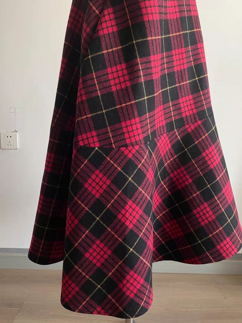 Junya Watanabe Punk Plaid Wool Buckle Strap Dress Size S / US 4 / IT 40 - 7 Thumbnail