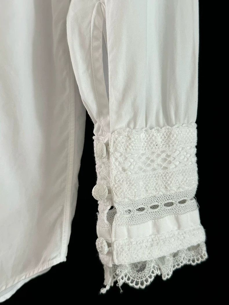 Junya Watanabe Junya Watanabe 2005 Lace Collar Shirt Size S / US 4 / IT 40 - 6 Thumbnail