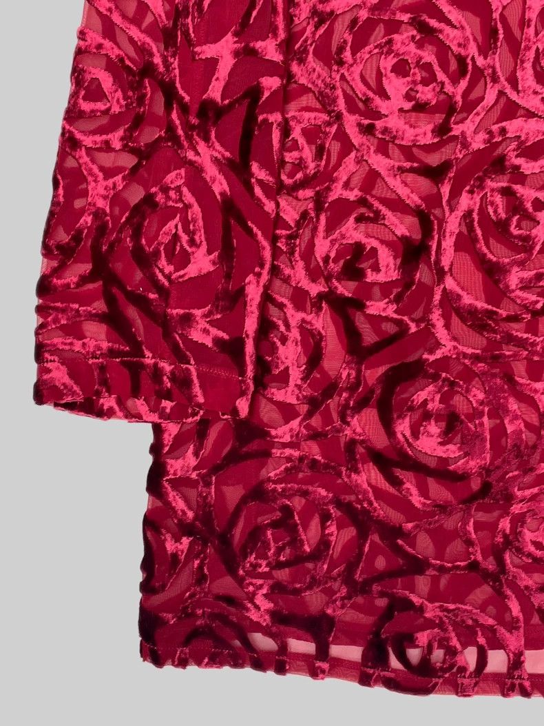 Junya Watanabe Junya Watanabe Velvet Rose Hollow Out Top Size L / US 10 / IT 46 - 7 Thumbnail