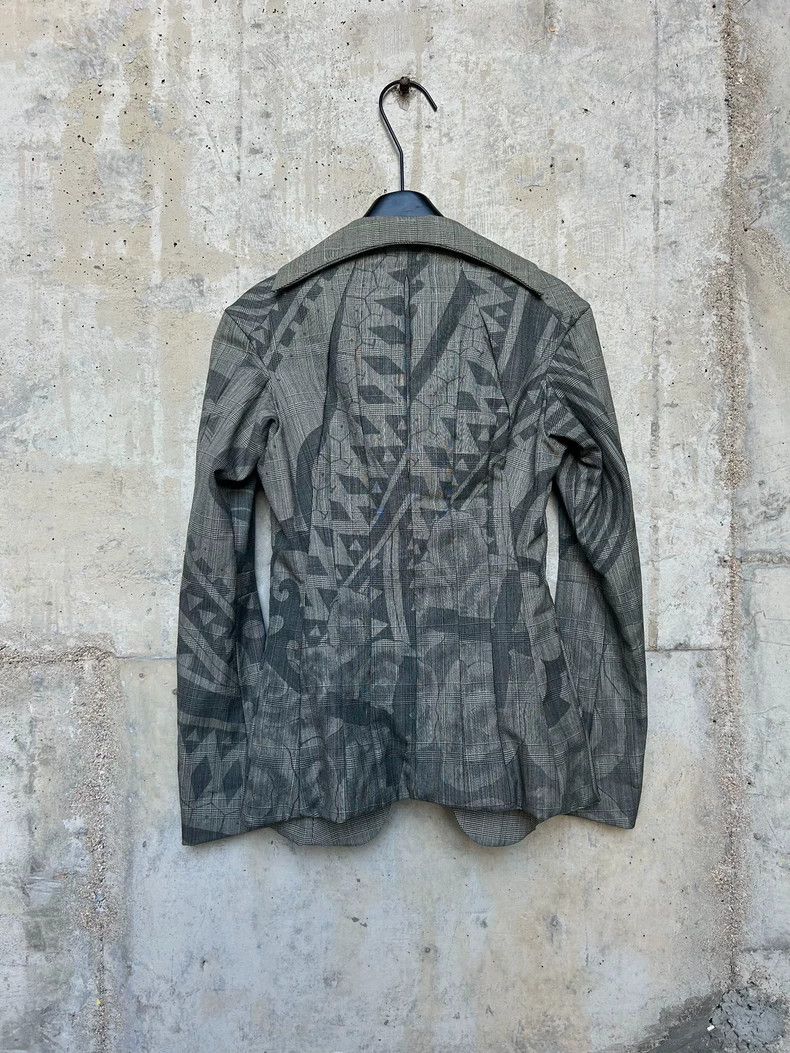 Junya Watanabe Junya Watanabe 1996 Printed Jacket Blazer Size L / US 10 / IT 46 - 2 Thumbnail