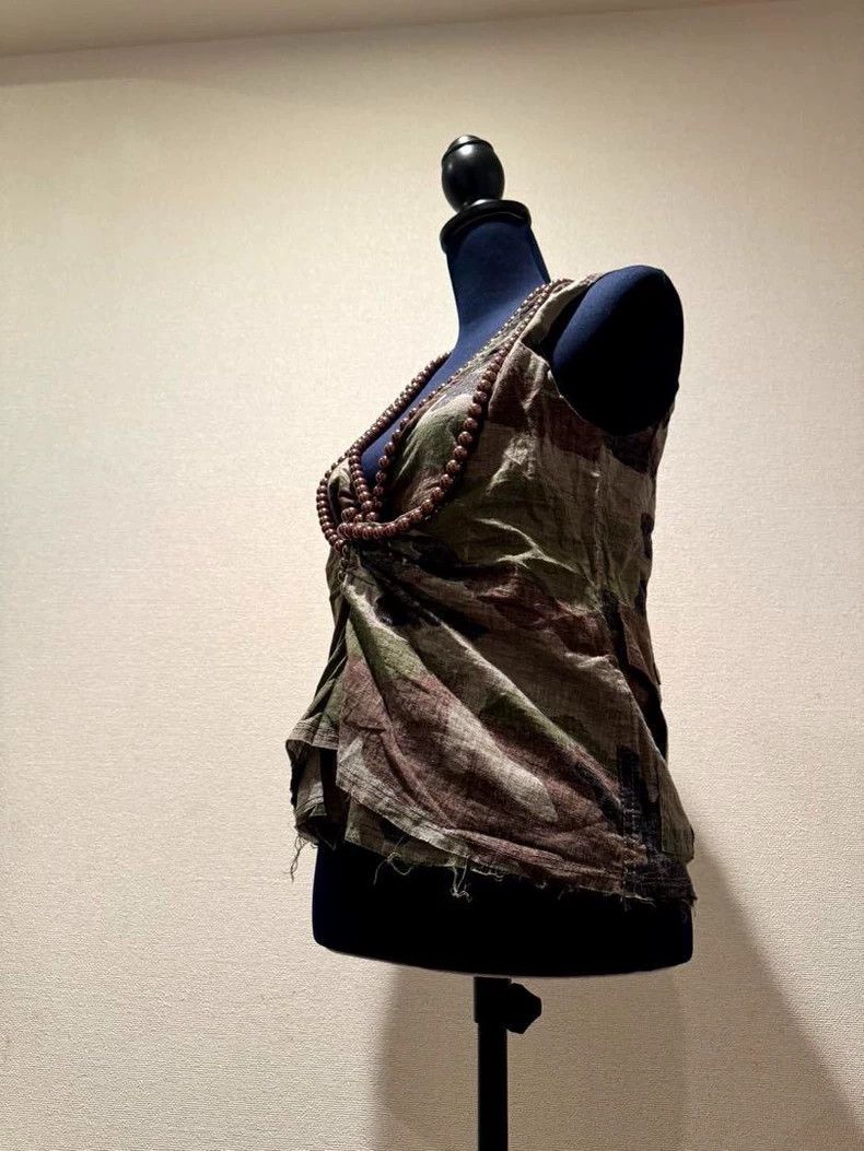 Junya Watanabe Junya Watanabe AD2003 Camo Beaded Top Size S / US 4 / IT 40 - 6 Thumbnail
