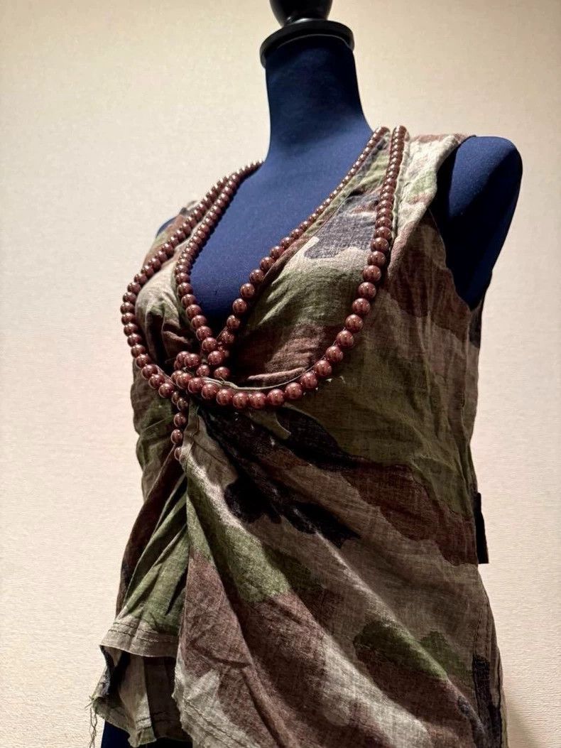 Junya Watanabe Junya Watanabe Beaded Camo Tank Top Size S / US 4 / IT 40 - 4 Thumbnail