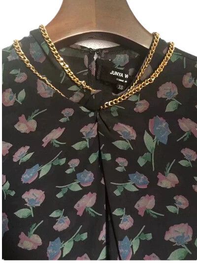 Junya Watanabe Junya Watanabe CDG Print Metal Collar Dress Size XS / US 0-2 / IT 36-38 - 4 Thumbnail