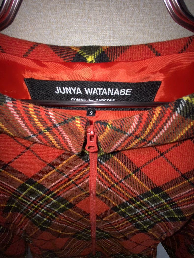 Junya Watanabe Junya Watanabe Red Tartan Vintage Bodysuit Size S / US 4 / IT 40 - 8 Thumbnail