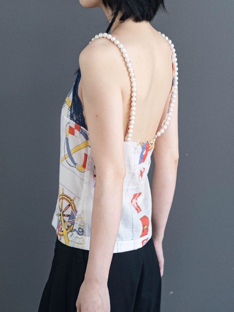 Junya Watanabe Junya Watanabe Pearl Lace Camisole Top Size S / US 4 / IT 40 - 7 Thumbnail