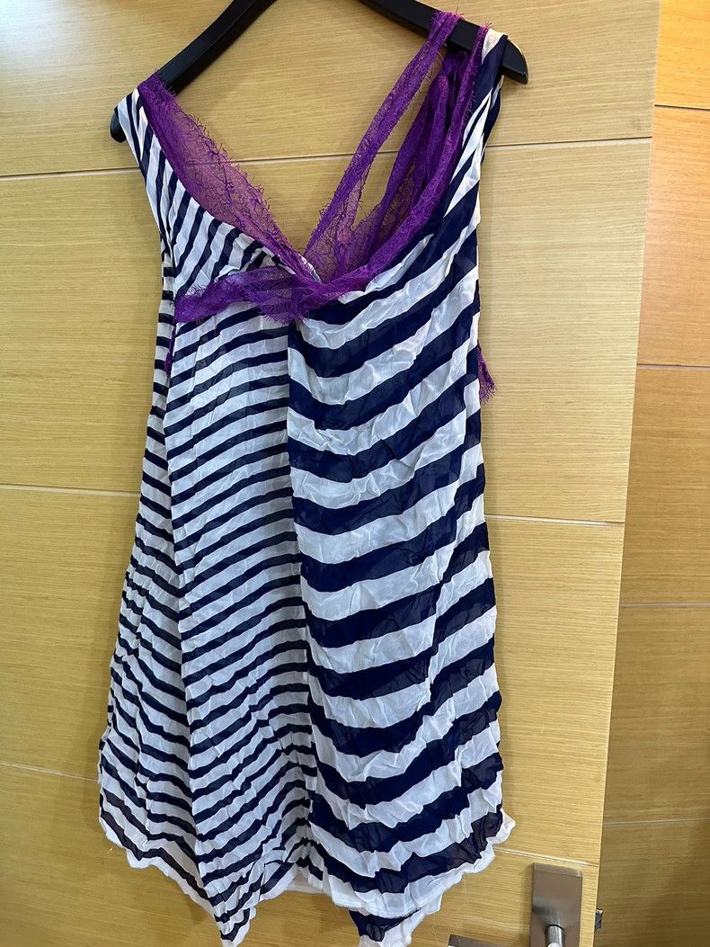 Junya Watanabe Junya Watanabe Silk Striped Dress Size S / US 4 / IT 40 - 5 Thumbnail