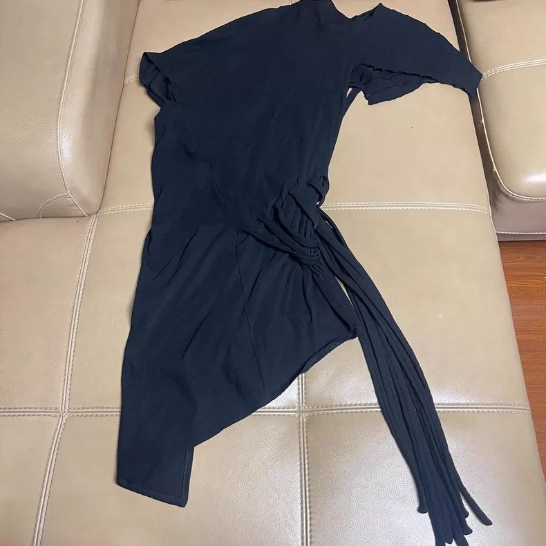 Junya Watanabe JUNYA WATANABE Asymmetric Ruched Dress Size S / US 4 / IT 40 - 3 Thumbnail