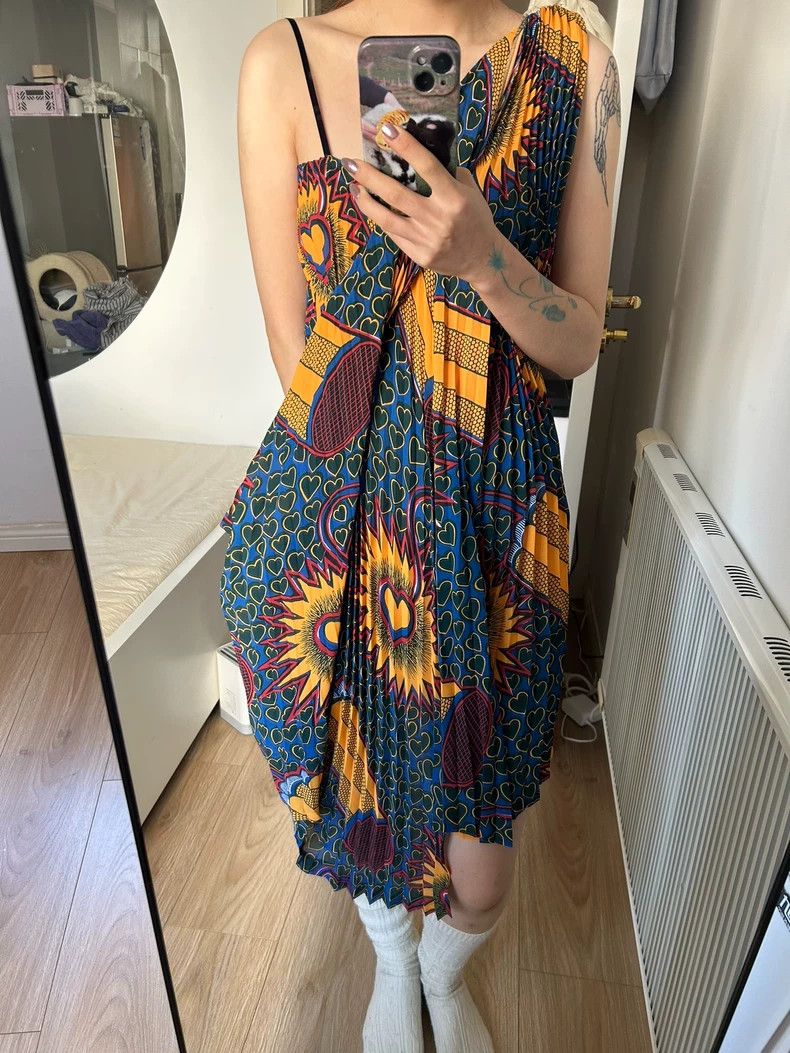 Junya Watanabe Junya Watanabe Vintage Pleated Sun Dress Size S / US 4 / IT 40 - 4 Thumbnail