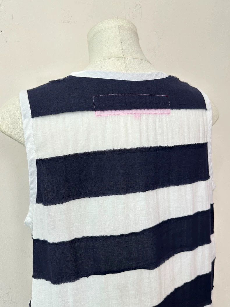 Junya Watanabe Junya Watanabe Striped Sleeveless Dress Size S / US 4 / IT 40 - 6 Thumbnail