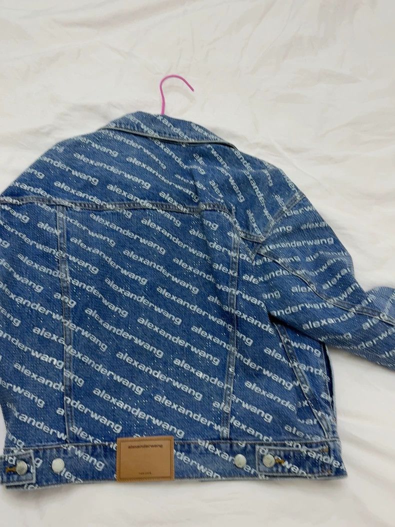 Alexander Wang Alexander Wang Rhinestone Denim Jacket Size XS / US 0-2 / IT 36-38 - 3 Thumbnail