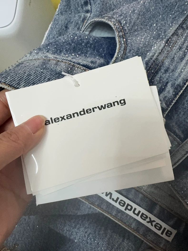Alexander Wang Alexander Wang Crystal Studded Denim Jeans Size 26" / US 2 / IT 38 - 4 Thumbnail