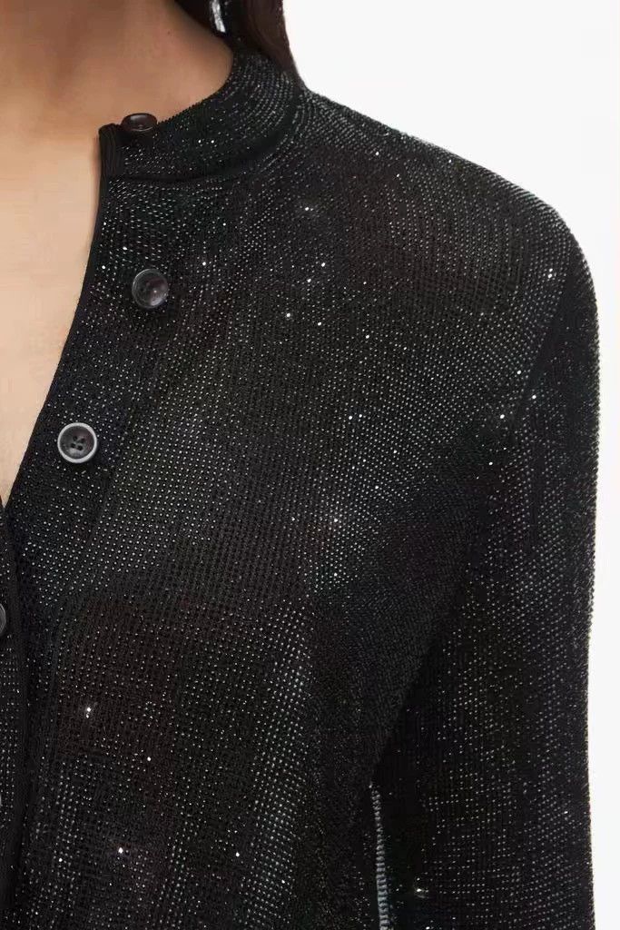 Alexander Wang Alexander Wang Crystal Cardigan Black M Size M / US 6-8 / IT 42-44 - 5 Thumbnail