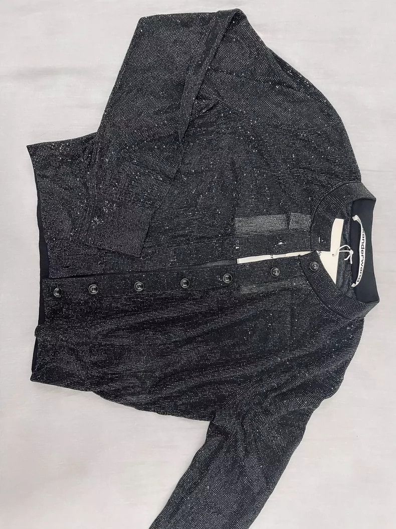 Alexander Wang Alexander Wang Crystal Cardigan Black M Size M / US 6-8 / IT 42-44 - 6 Thumbnail