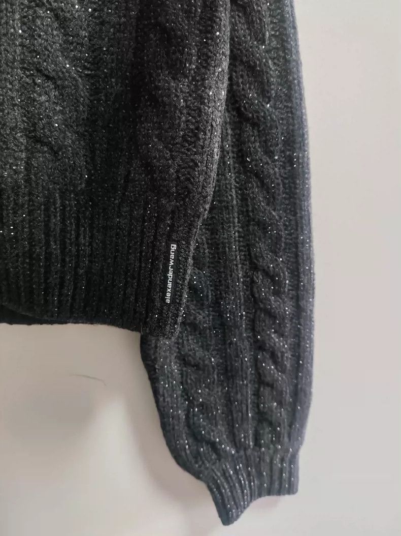 Alexander Wang Alexander Wang FW24 Crewneck Crystal Button Sweater Size S / US 4 / IT 40 - 5 Thumbnail