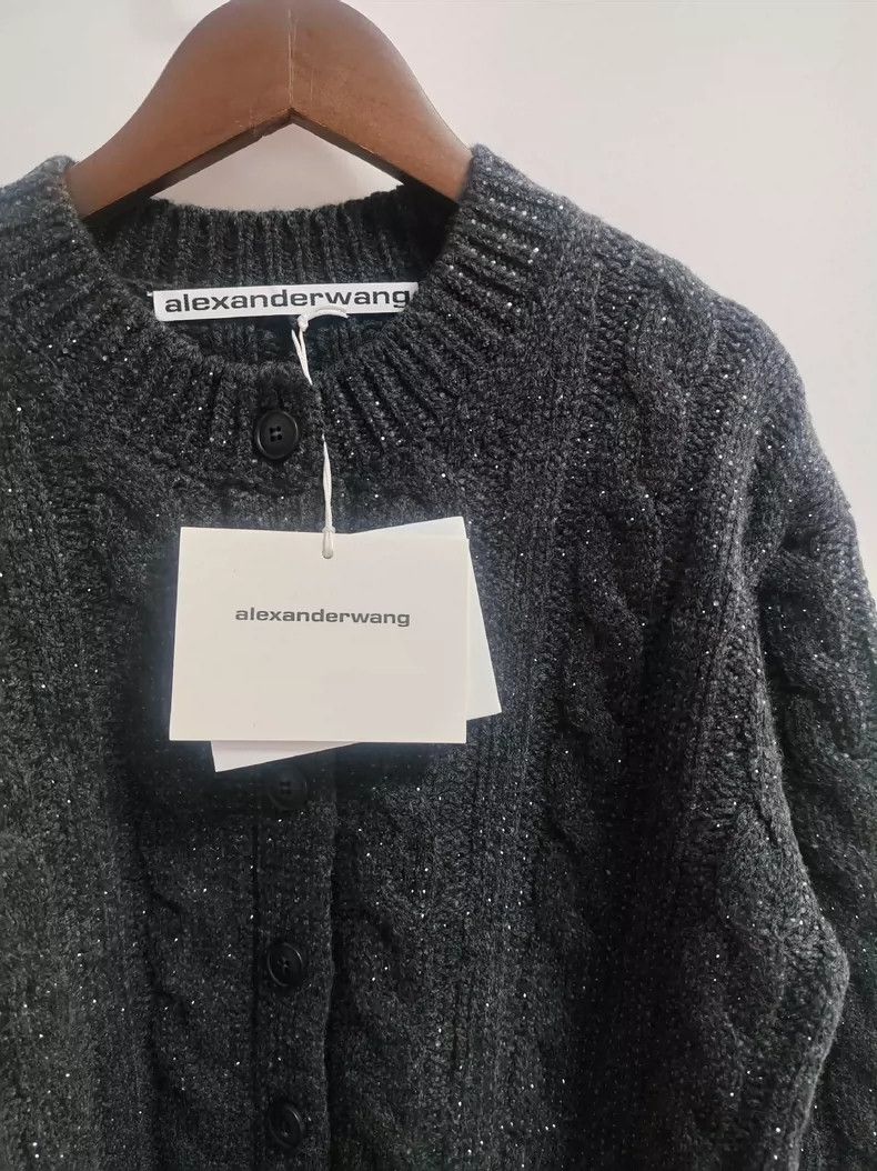 Alexander Wang Alexander Wang FW24 Crewneck Crystal Button Sweater Size S / US 4 / IT 40 - 7 Thumbnail