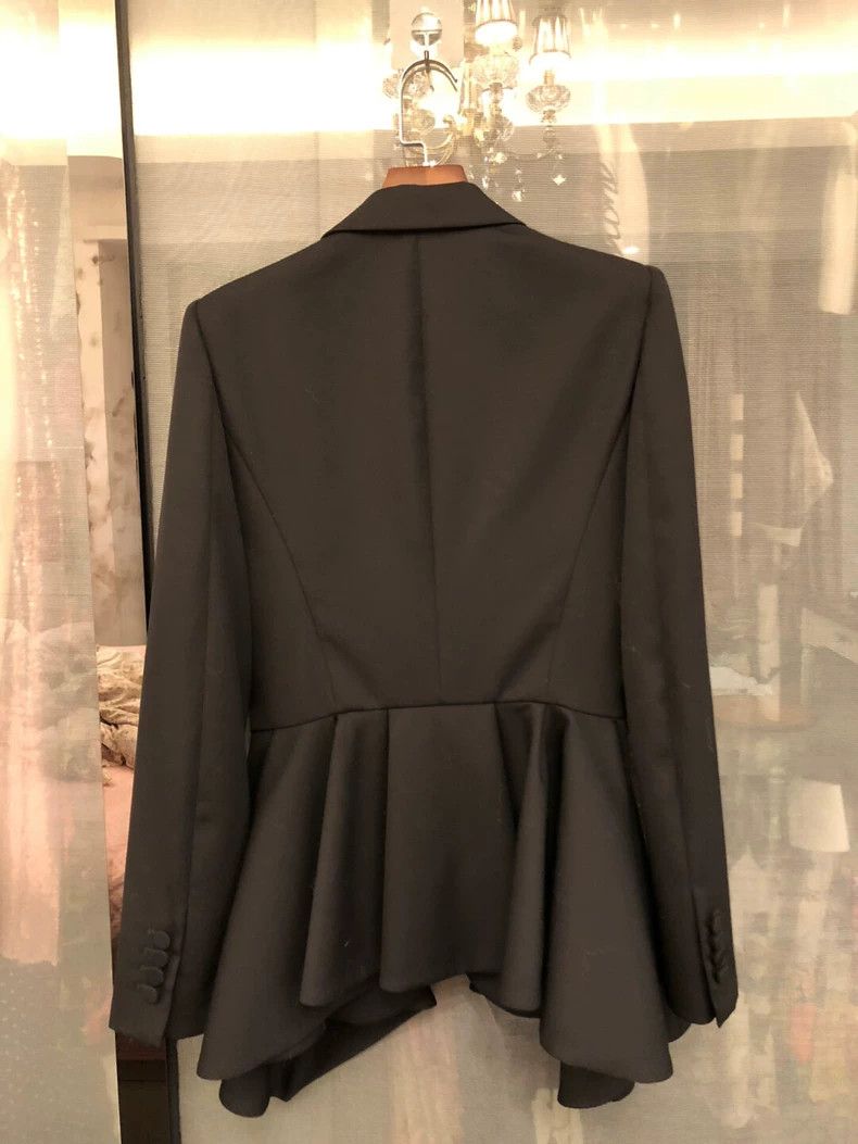 Alexander McQueen Alexander McQueen Black Blazer Jacket Size M / US 6-8 / IT 42-44 - 2 Thumbnail