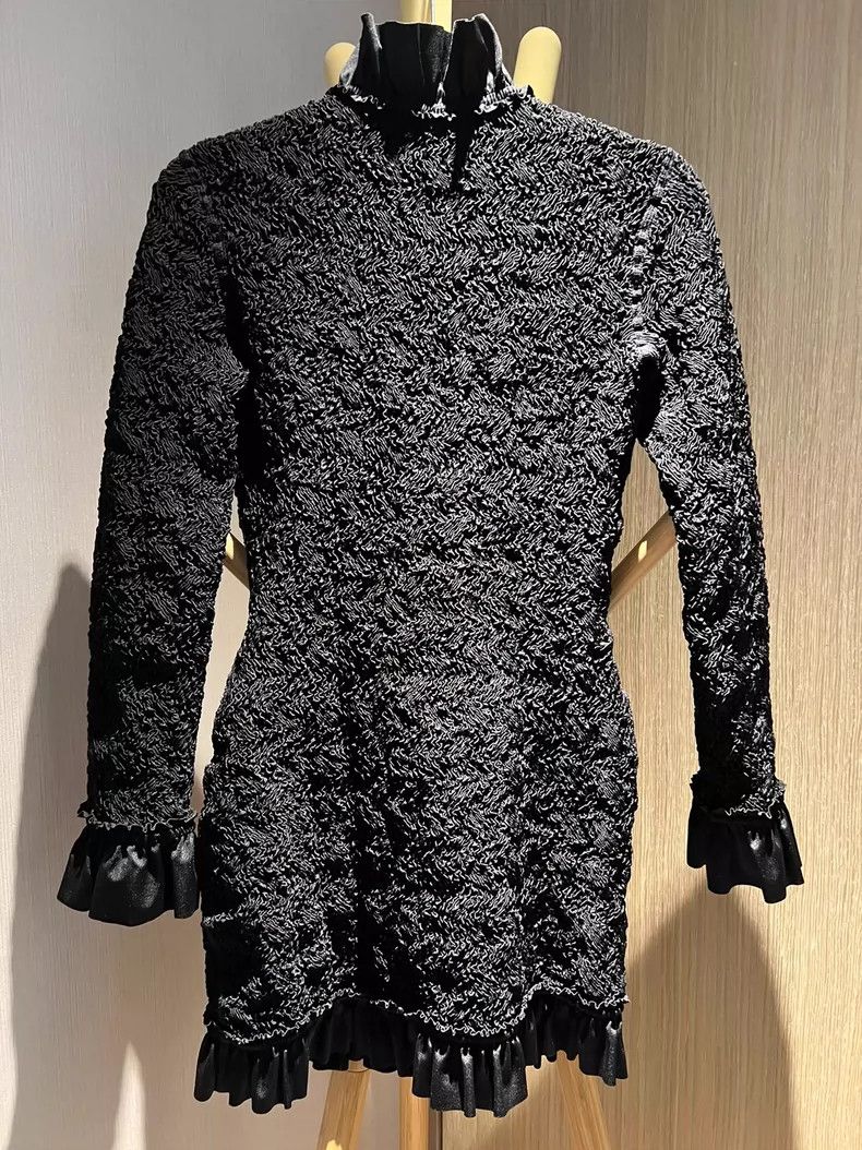 Alexander Wang Alexander Wang Ruffled Elastic Mini Dress Size XS / US 0-2 / IT 36-38 - 3 Thumbnail