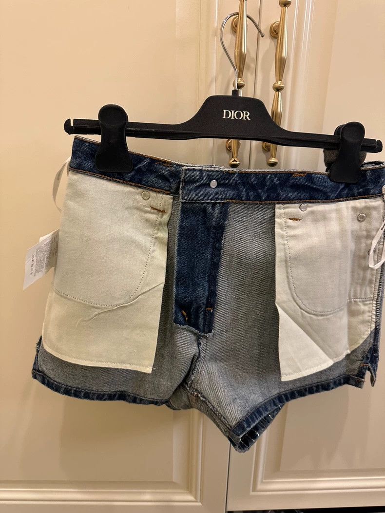 Alexander Wang Alexander Wang Blue Rhinestone Denim Shorts Size 25" / US 0 / IT 36 - 4 Thumbnail