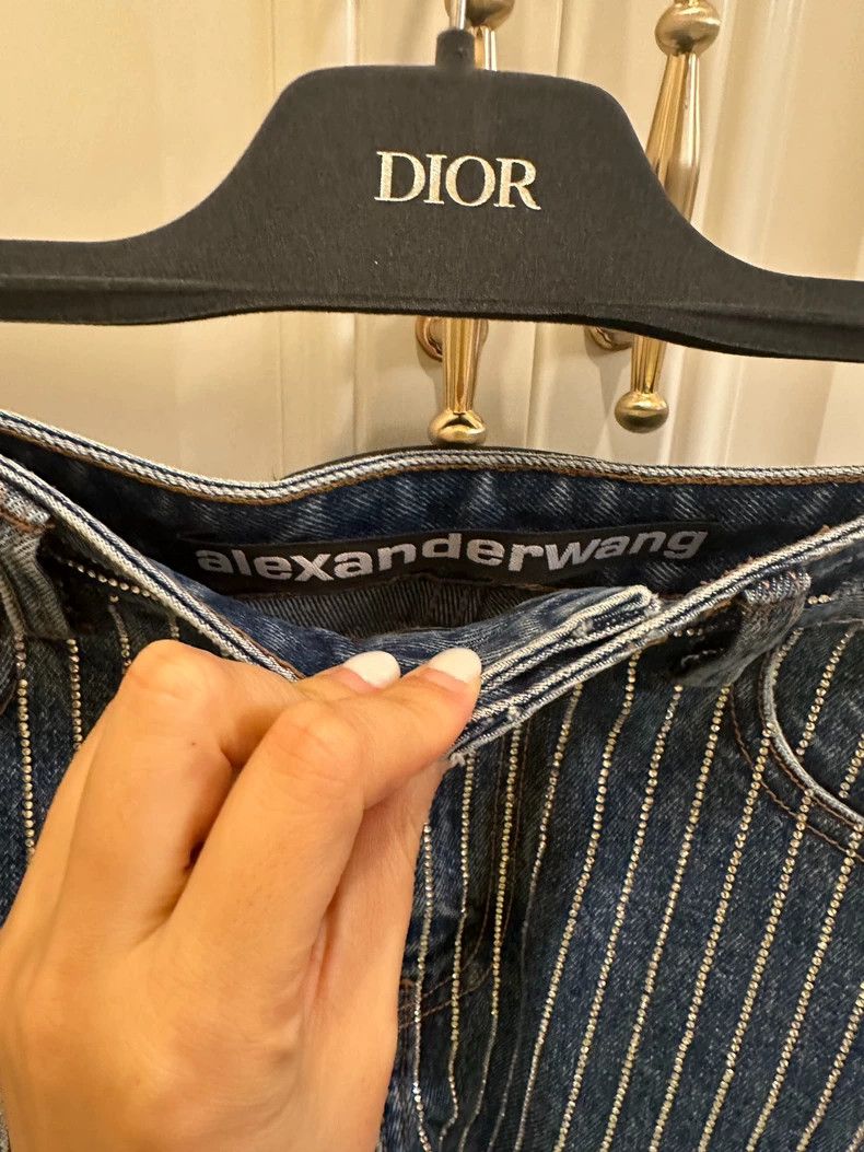 Alexander Wang Alexander Wang Blue Rhinestone Denim Shorts Size 25" / US 0 / IT 36 - 3 Thumbnail