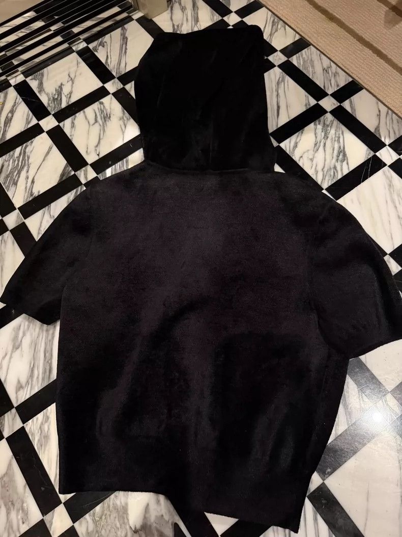 Alexander Wang Alexanderwang Velour Short Hoodie Size S / US 4 / IT 40 - 2 Thumbnail