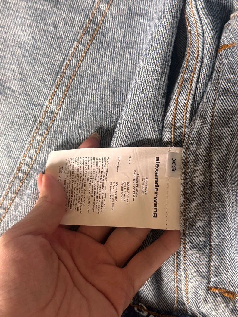 Alexander Wang Alexander Wang Crystal Denim Game Jacket Size XS / US 0-2 / IT 36-38 - 2 Thumbnail