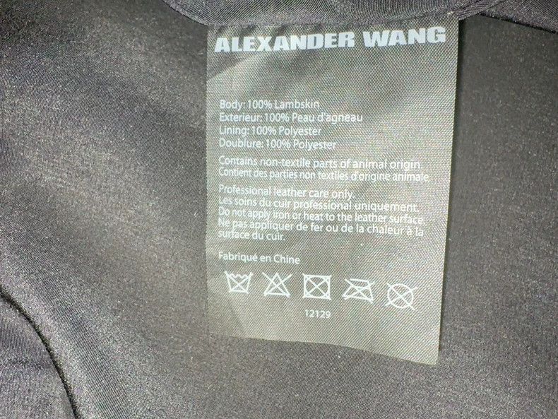 Alexander Wang Alexander Wang Women's Leather Jacket Size M / US 6-8 / IT 42-44 - 2 Thumbnail