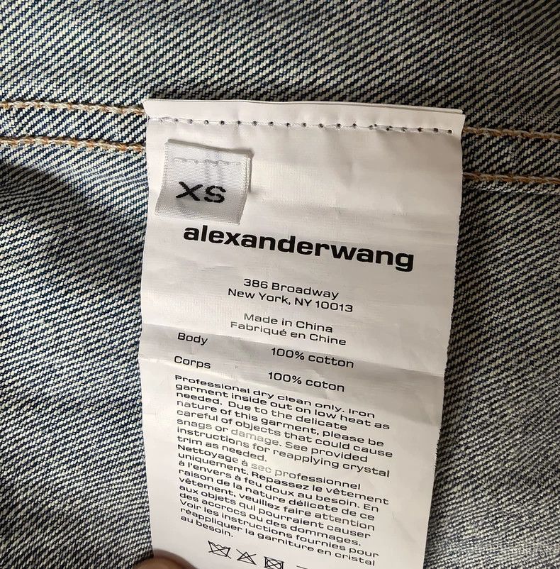 Alexander Wang Alexander Wang Crystal Denim Jacket Size XS / US 0-2 / IT 36-38 - 5 Thumbnail
