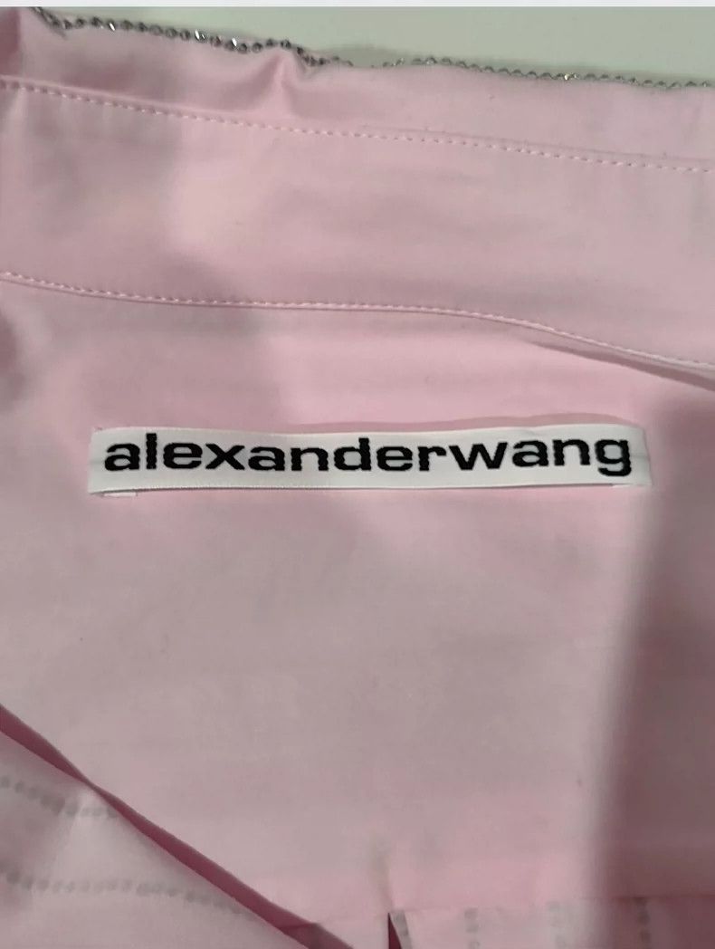 Alexander Wang Alexander Wang Striped Crystal Shirt Size XXS / US 00 / IT 34 - 3 Thumbnail