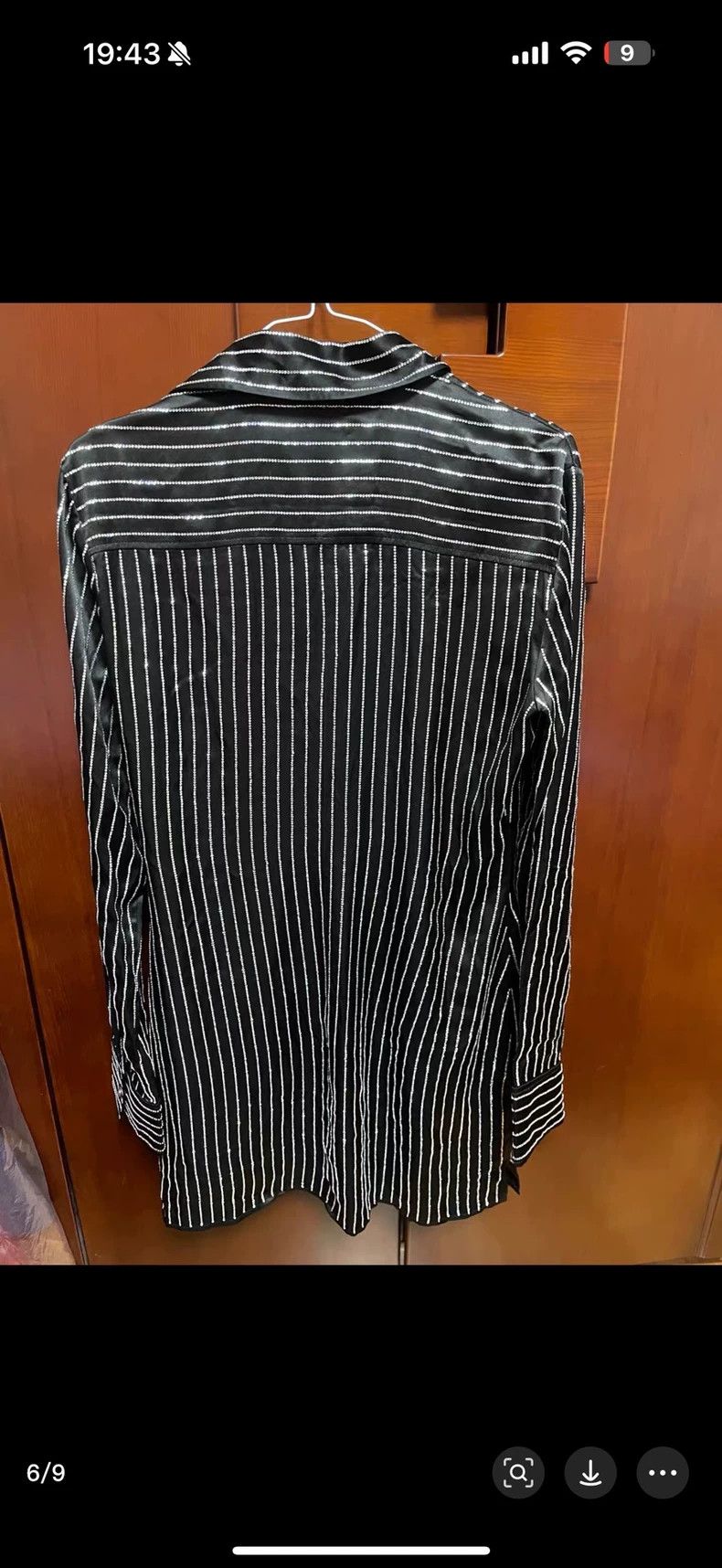 Alexander Wang Alexander Wang Crystal Long Sleeve Shirt Size L / US 10 / IT 46 - 4 Thumbnail