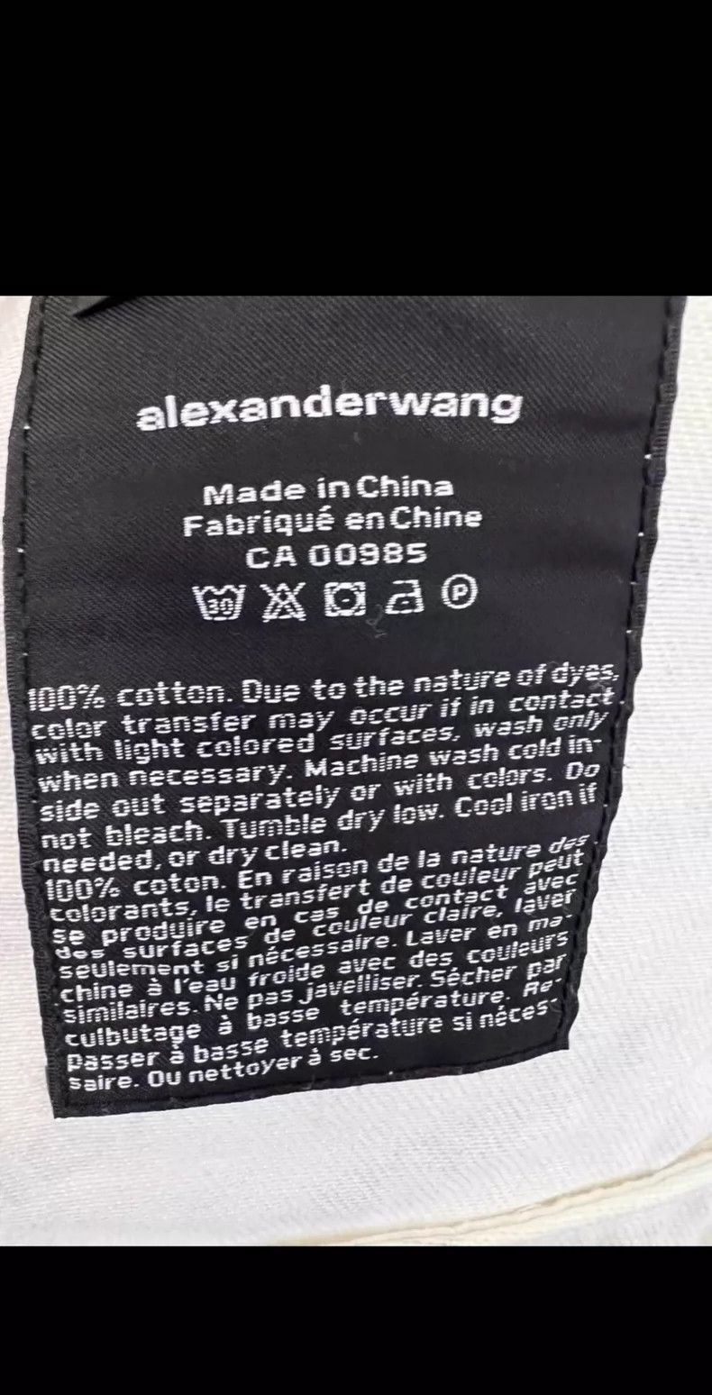 Alexander Wang Alexander Wang Denim Logo White Jacket Size L / US 10 / IT 46 - 6 Thumbnail