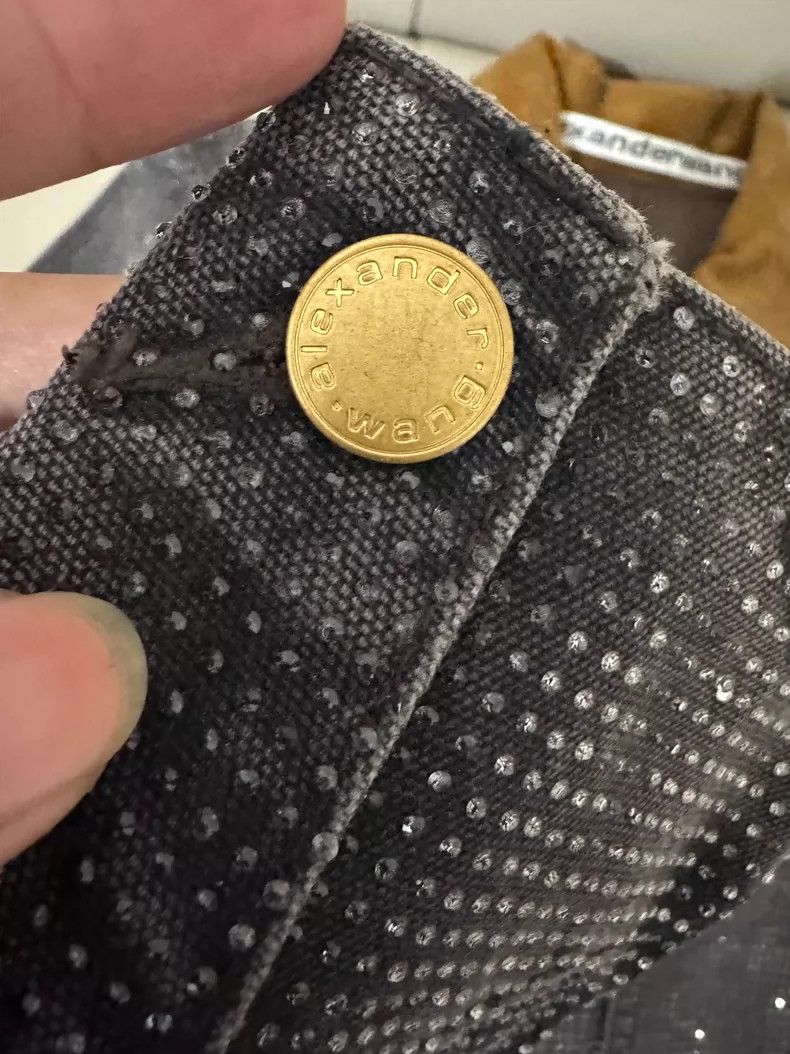 Alexander Wang Alexander Wang Crystal Studded Denim Jacket Size M / US 6-8 / IT 42-44 - 4 Thumbnail