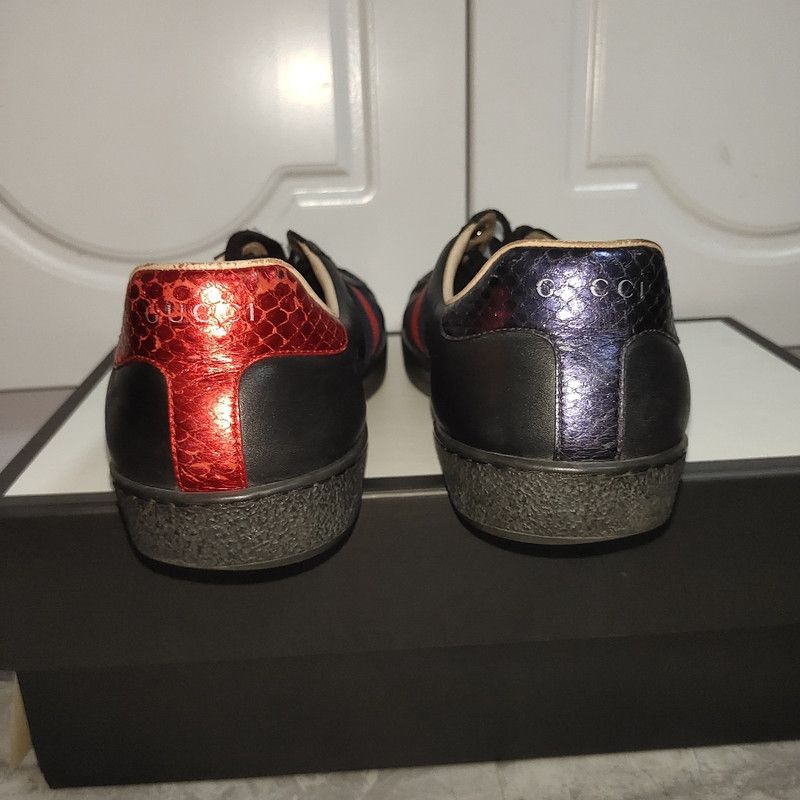 Gucci Gucci Ace Bee Embroidered Sneakers for Men 0079 Size US 8 / EU 41 - 3 Thumbnail