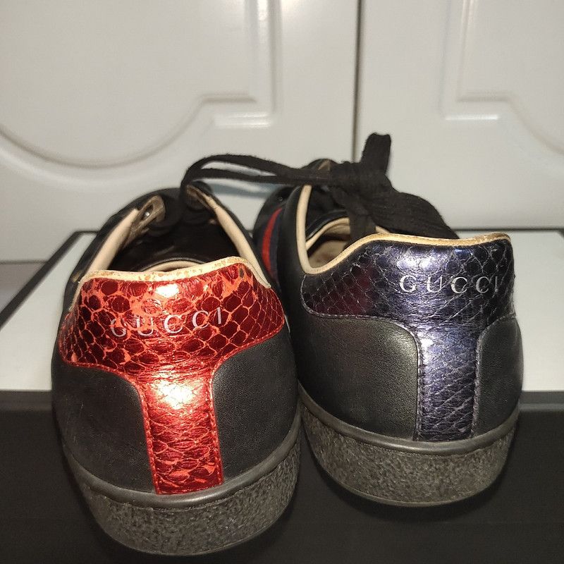 Gucci Gucci Ace Bee Embroidered Sneakers for Men 0079 Size US 8 / EU 41 - 7 Thumbnail