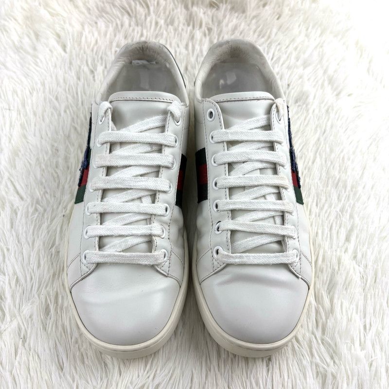Gucci Gucci Women's Ace Three Little Pigs Sneakers 0079 Size US 7.5 / EU 40-41 - 2 Thumbnail